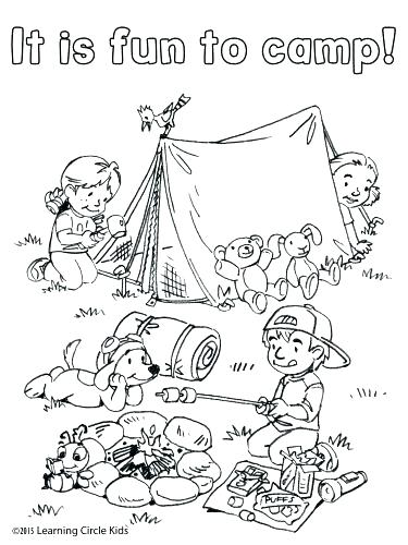 375x500 Camping Coloring Pages Coloring Pages Coloring Pages Camping