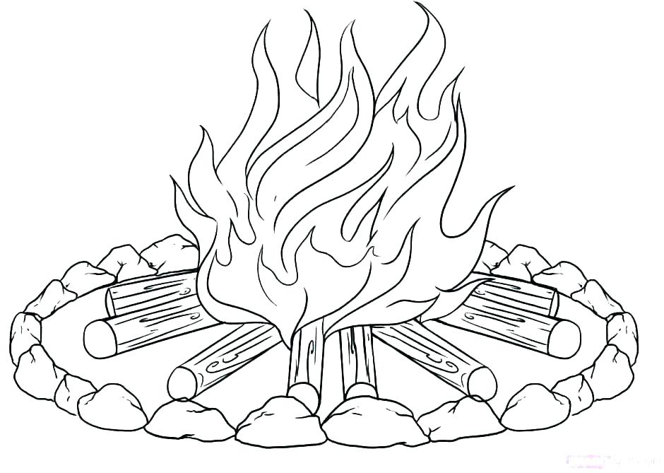 940x669 Camping Coloring Pages For Preschoolers Camping Coloring Pages