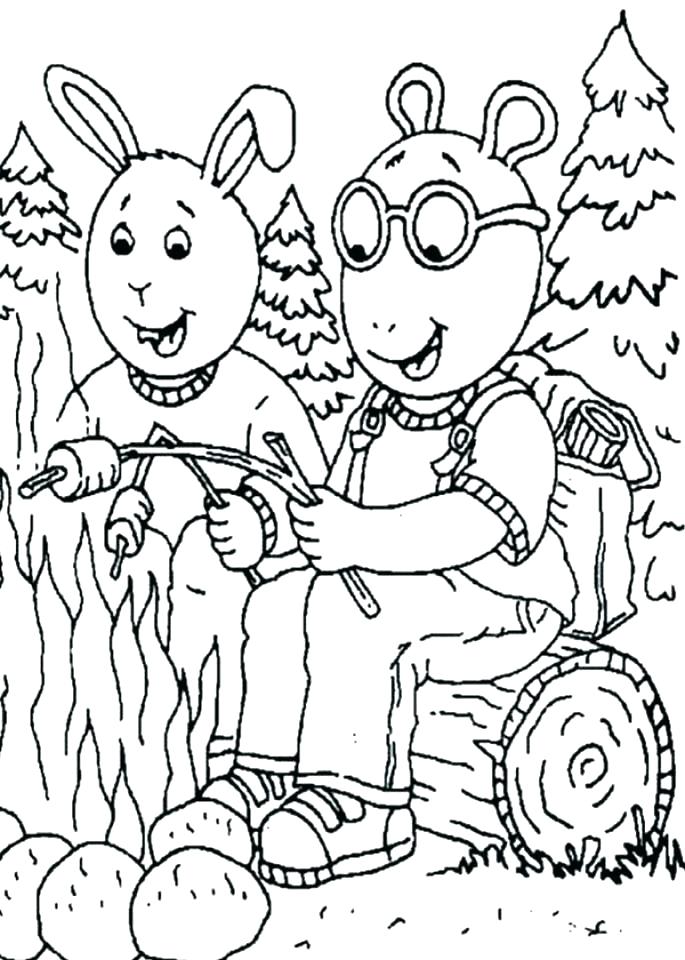 685x960 Camping Coloring Pages Free Printable Safety
