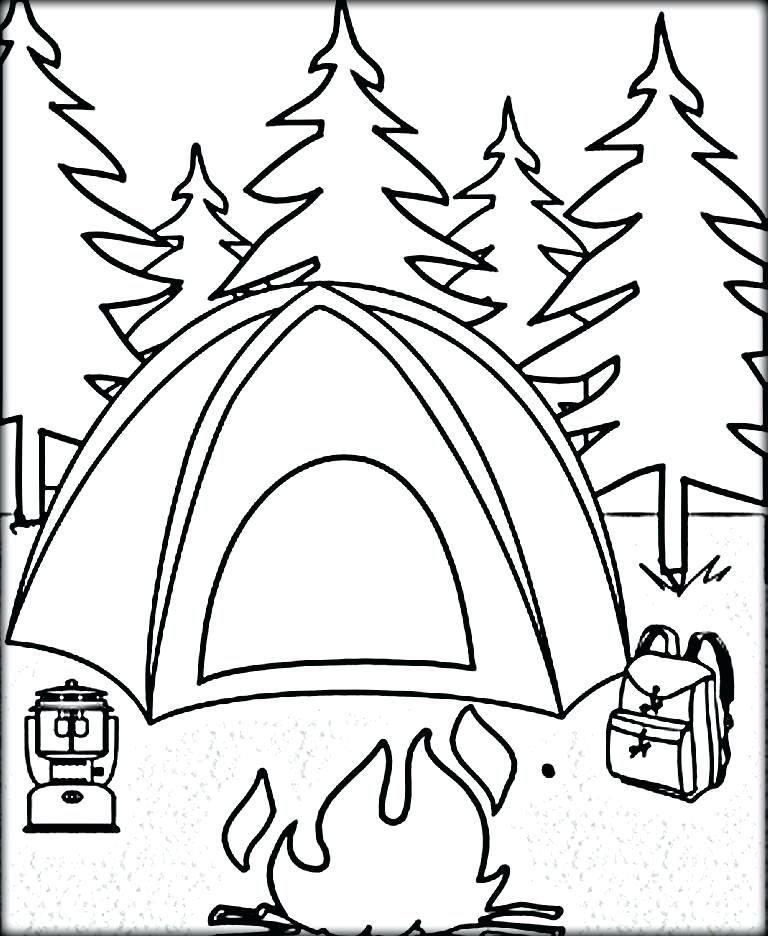 768x936 Camping Coloring Pages Elegant Camping Coloring Pages For Print