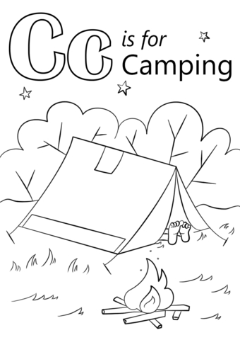 340x480 Camping Coloring Sheets For Kids Printable Coloring Page