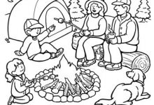 220x150 Camping Coloring Pages