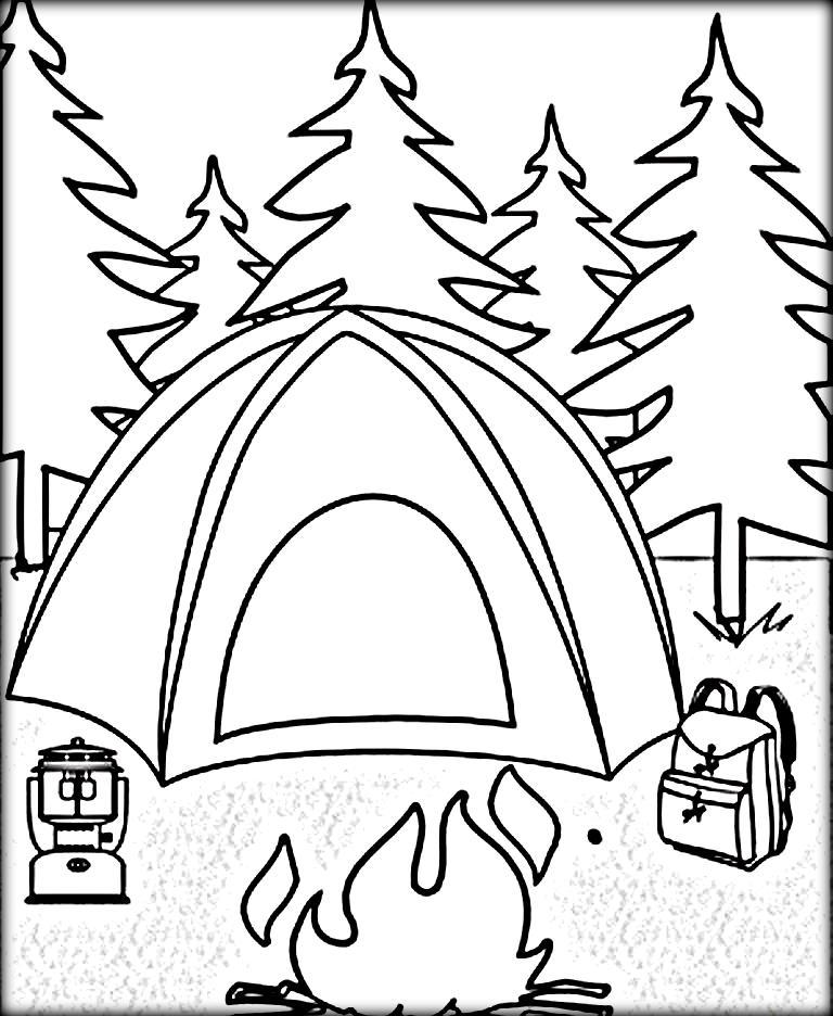 768x936 Tent Color Page Amp Camping Coloring Pages Color Zini Circus Tent