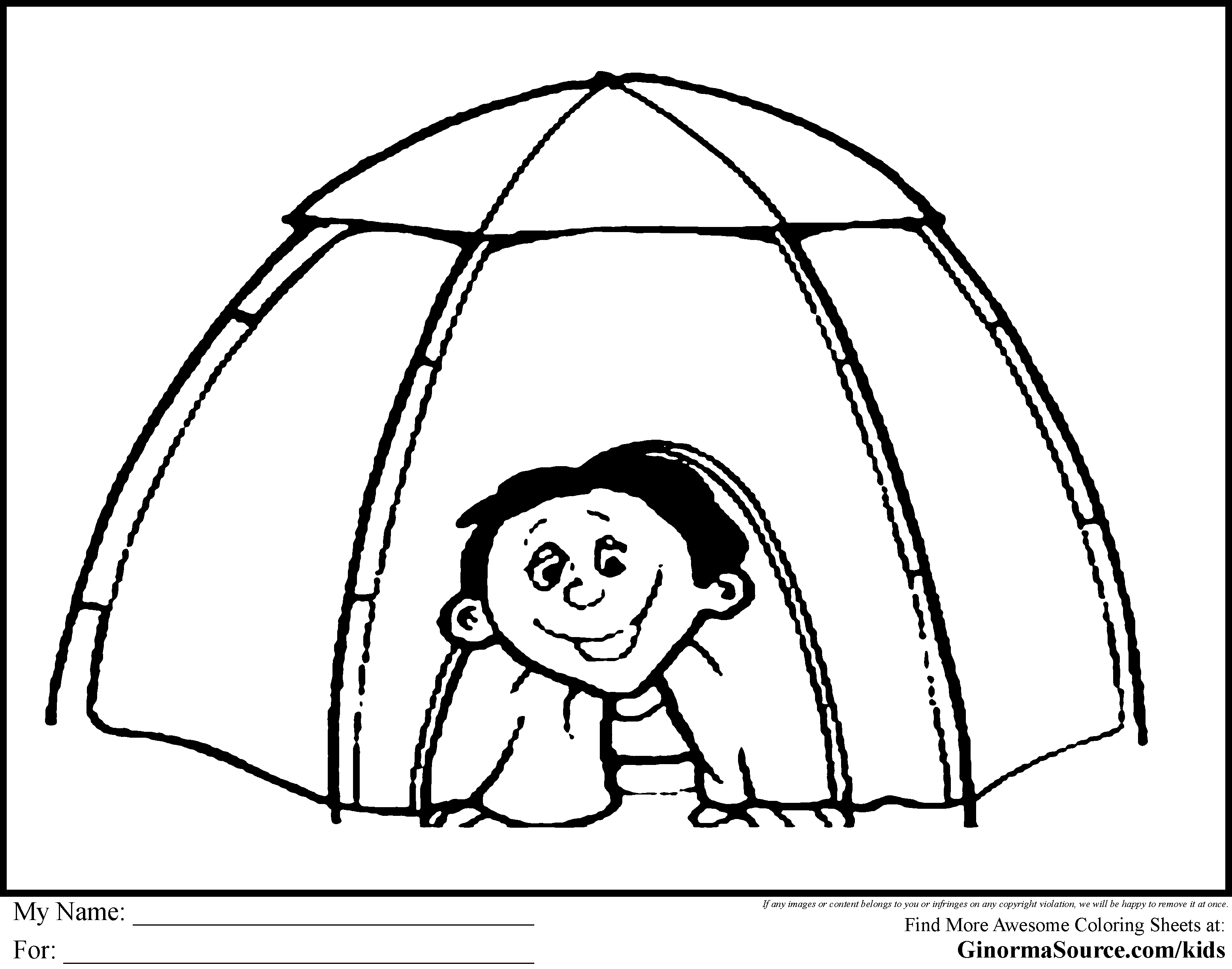 3120x2455 Bargain Tent Coloring Page Camping Pages Everest Vbs 2015