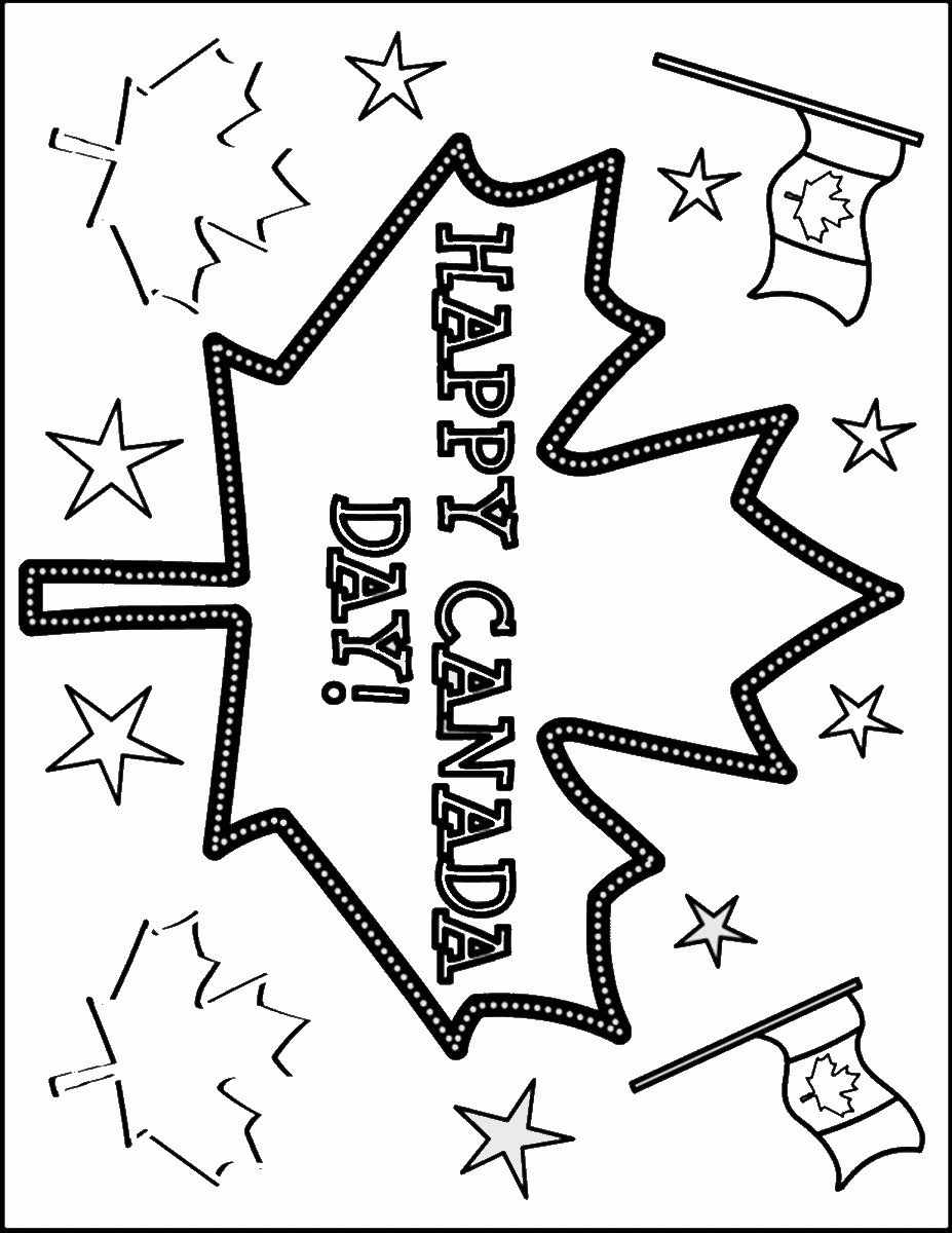 927x1200 Canada Day Coloring Pages