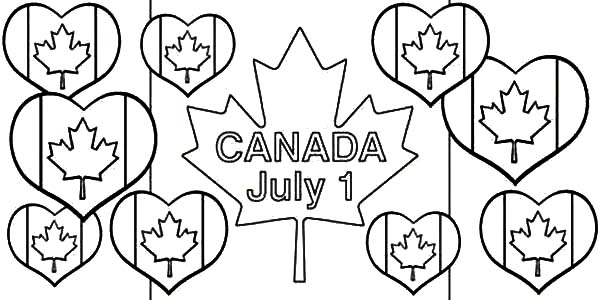 600x300 Canada Day Full Of Love Coloring Pages