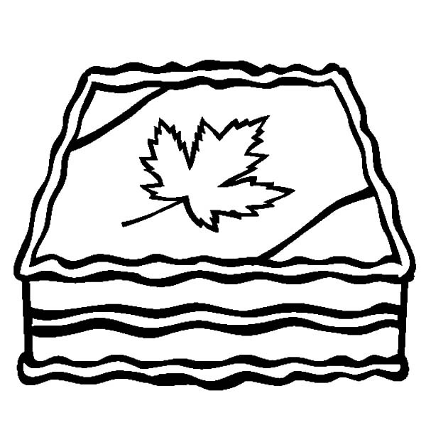 600x612 Cake Coloring Pages For Canada Day