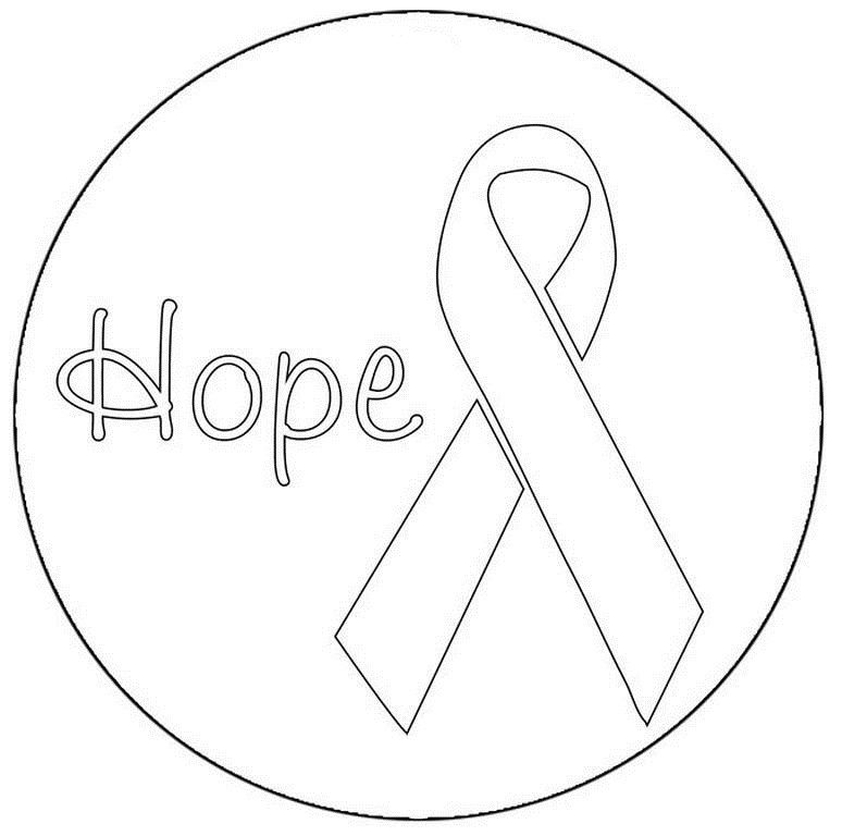 774x768 Pink Ribbon Coloring Page Ribbon Coloring Page Free Download