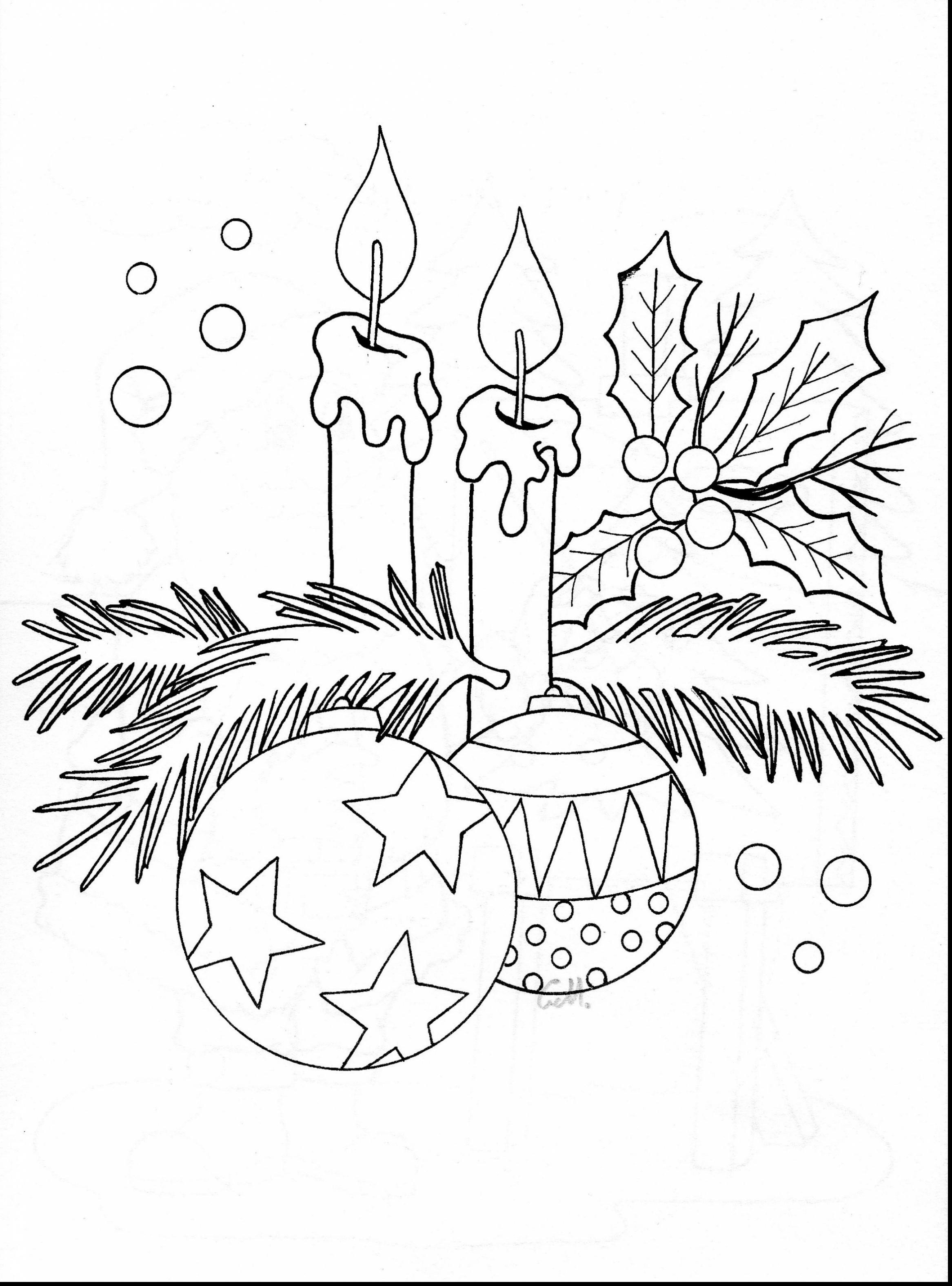 2333x3151 Candle Coloring Page