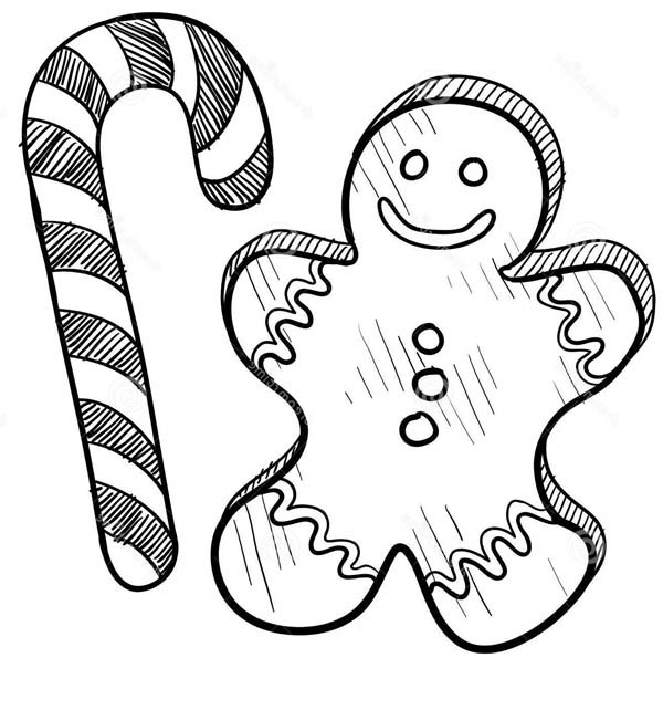 600x642 Christmas Candy Coloring Sheets