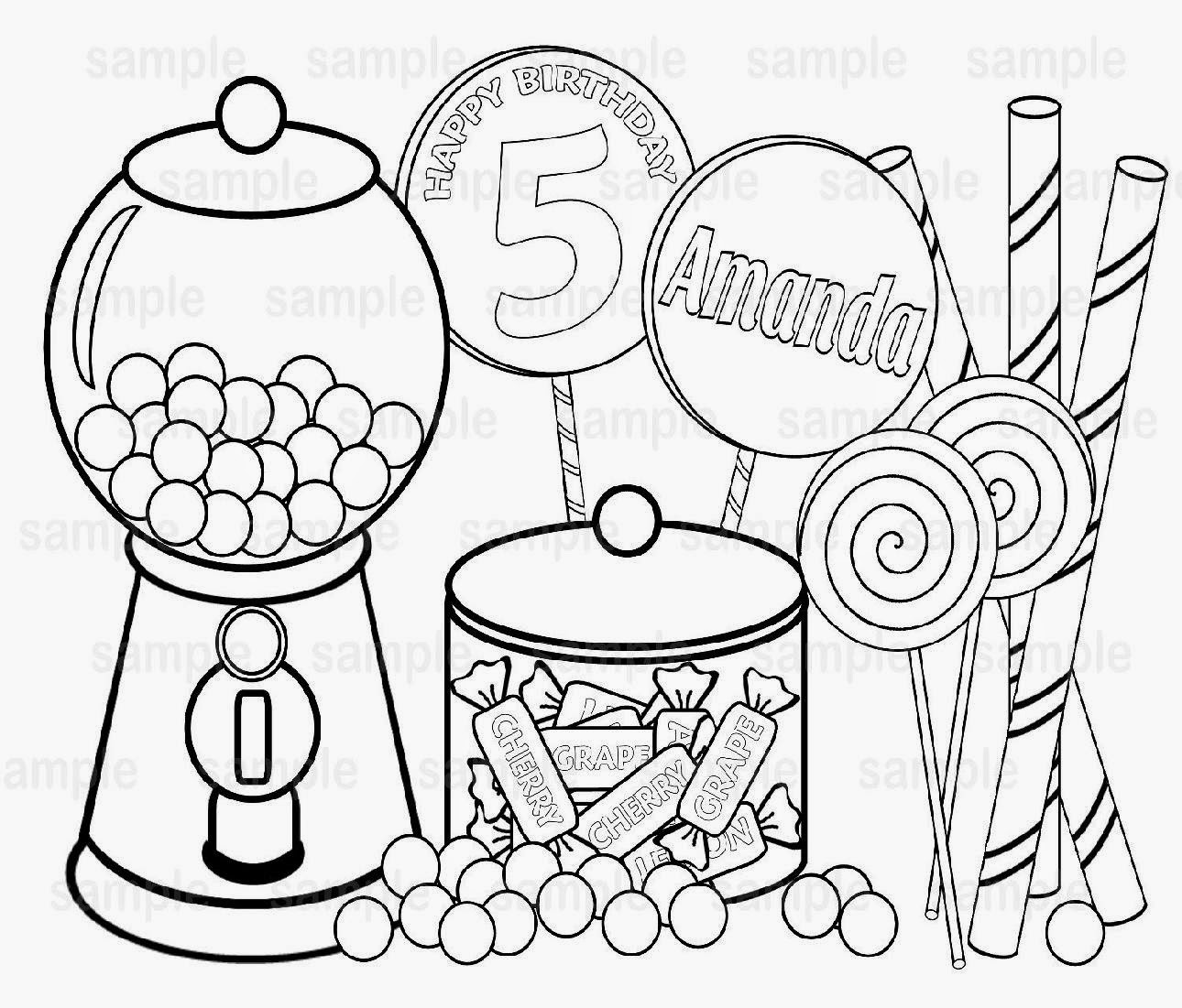 1290x1101 Candy Coloring Page Paginone Biz