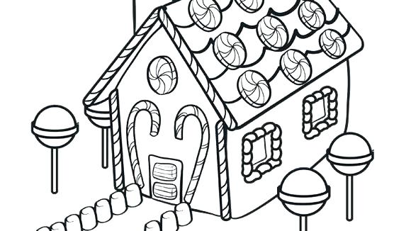 580x326 Hansel And Gretel Coloring Pages And Candy House Coloring Page 7