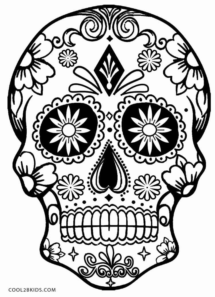750x1033 Printable Skulls Coloring Pages For Kids Cool2bkids