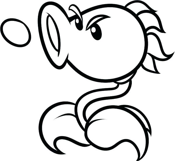 600x554 Coloring Pages Plants Plants Vs Zombies 2 Coconut Cannon Coloring