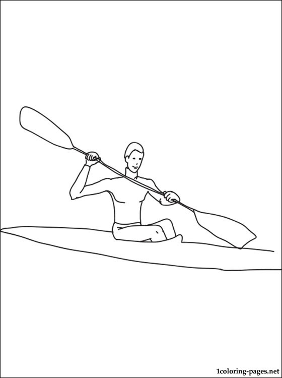 560x750 Canoe Sprint Coloring Page Coloring Pages