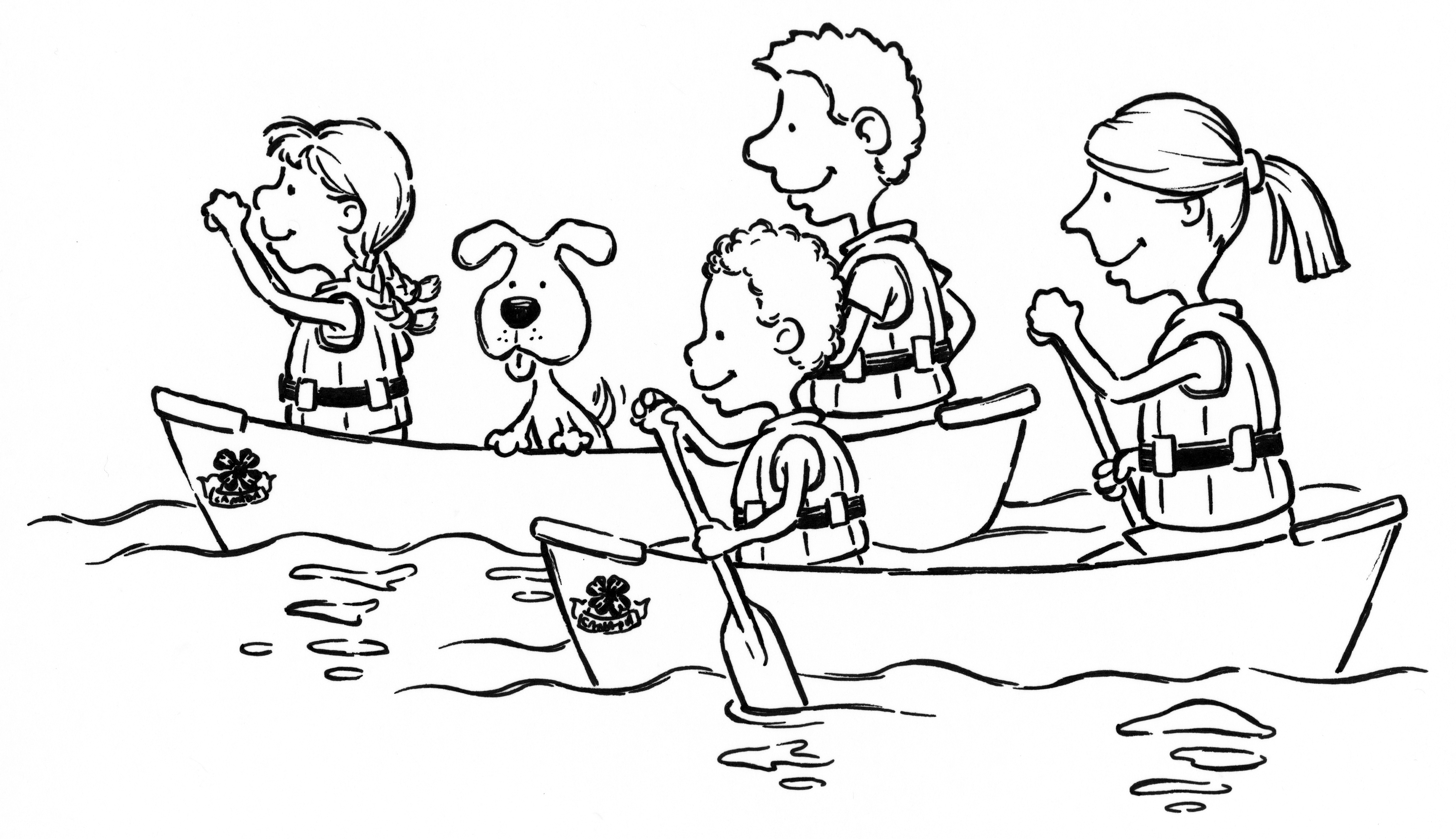 4702x2709 Canoe Coloring Pages