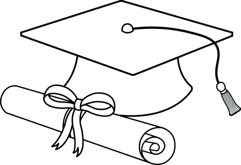 820x562 Graduation Cap Coloring Page Preschool Graduation Cap And Gown