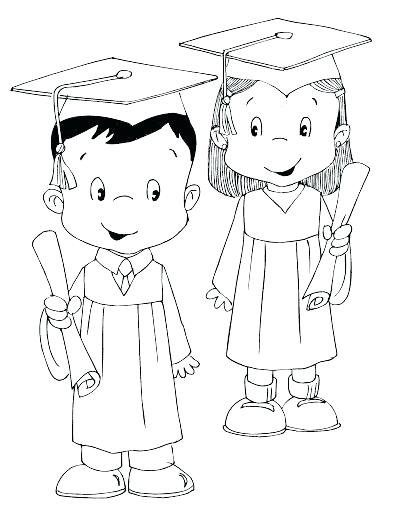 395x512 Graduation Coloring Pages Graduation Coloring Pages Preschool