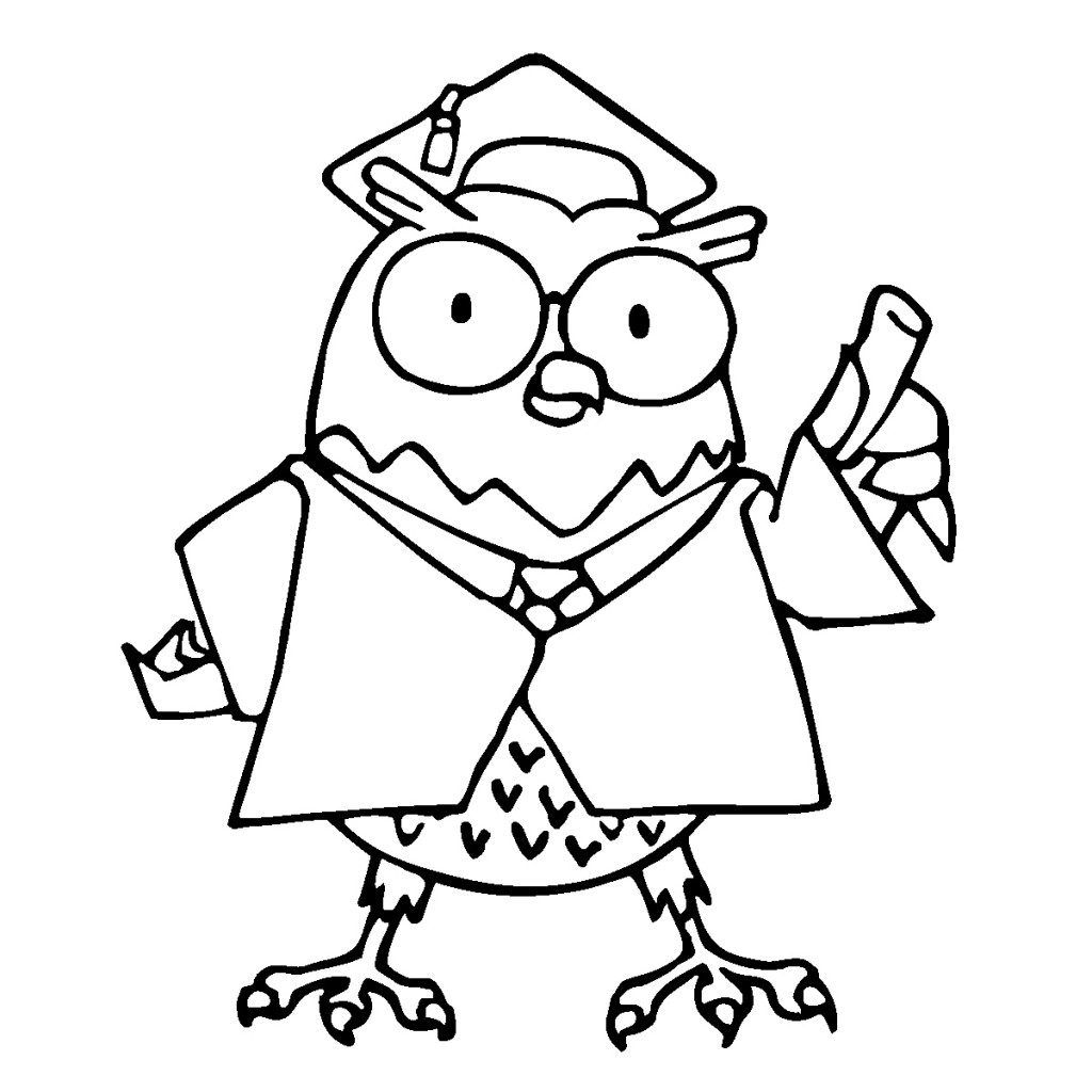 1024x1024 Timely Graduation Cap And Gown Coloring Pages