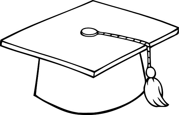 600x386 Graduation Cap Coloring Page Graduation Cap Coloring Pages Color