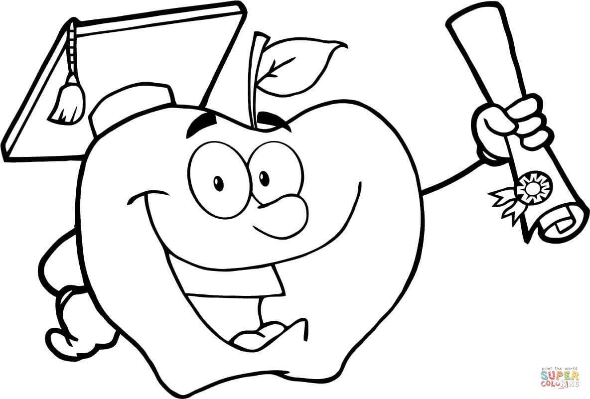 1184x801 Powerful Graduation Cap And Gown Coloring Pages College Page Free