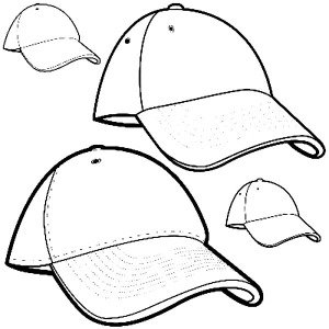 300x300 Baseball Cap Picture Coloring Page Coloring Sun