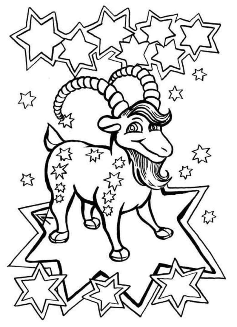 794x1097 Capricorn Zodiac Coloring Pages Coloring For Kids