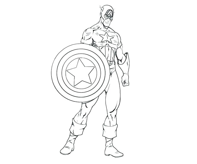 800x667 Captain America Coloring Page Batman Cartoon Captain Coloring