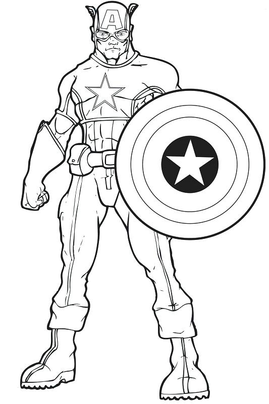 533x800 Captain America Coloring Page Captain Civil War Captain America