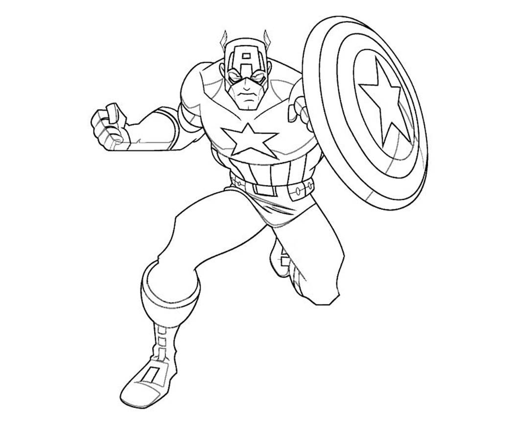 1050x875 Captain America Printable Coloring Pages Printable
