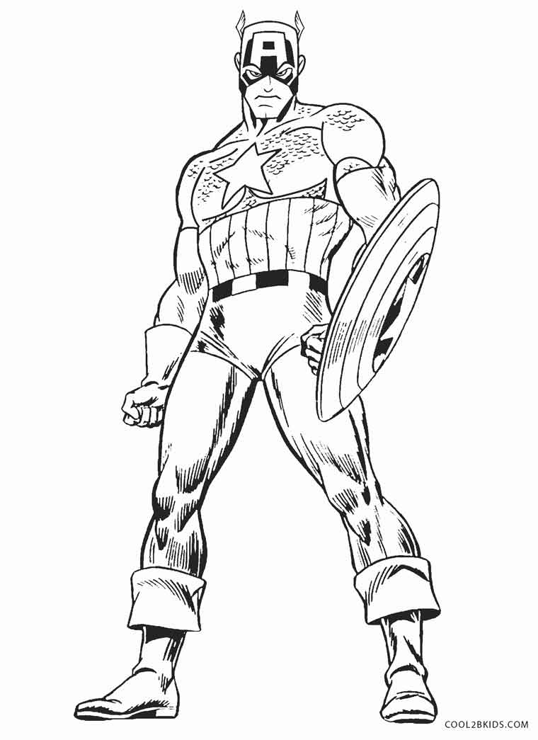 760x1045 Free Printable Captain America Coloring Pages For Kids Cool2bkids