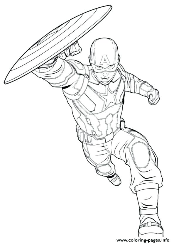 593x832 Captain America Pictures To Color Captain Color Pages Captain