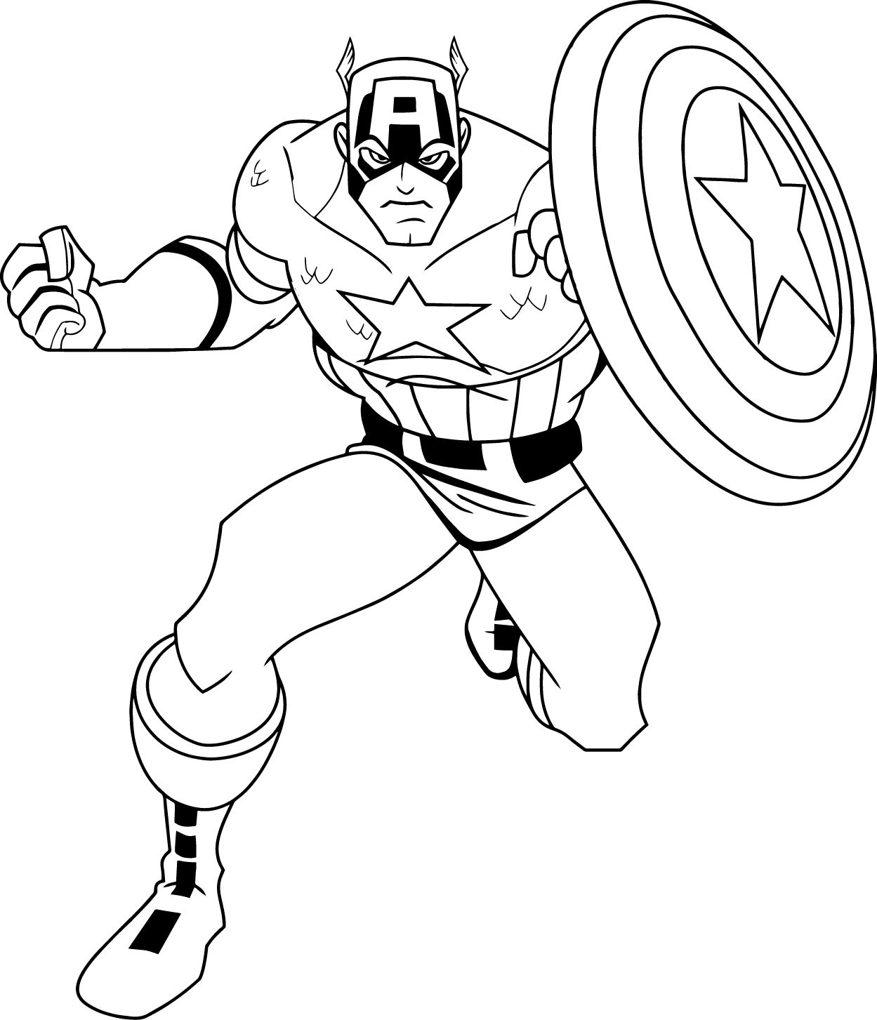 1249x1453 Captain America Coloring Pages Capt America