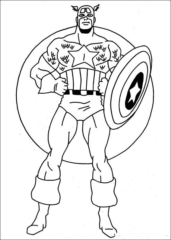 567x794 Captain America Coloring Pages Preschool Theme Superheroes