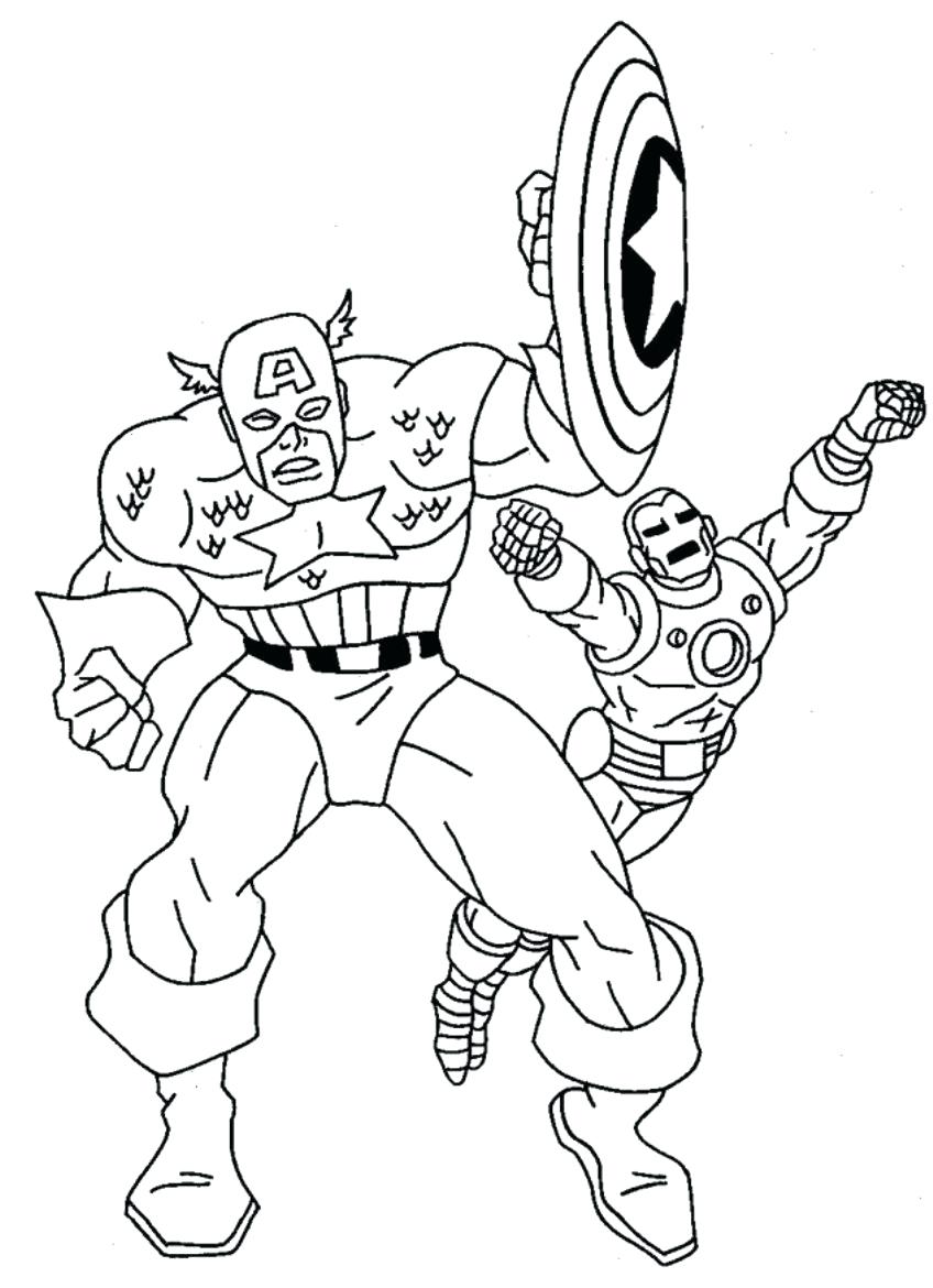 848x1170 Coloring Pages ~ Captainmerica Coloring Pages With Iron Man