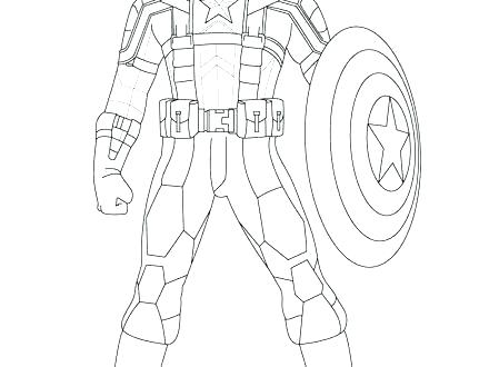 440x330 Captain America Coloring Page Captain Printable Coloring Book