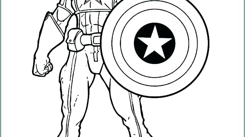 805x450 Captain America Coloring Page Captain Civil War Captain America