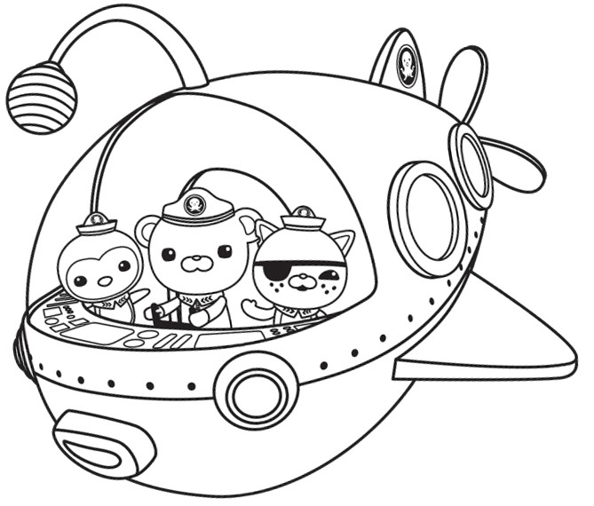 669x570 Octonauts Coloring Pages