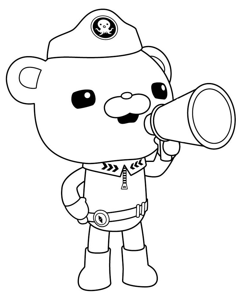 796x984 The Octonauts Coloring Pages On Capitaine Barnacles Et Kwazii