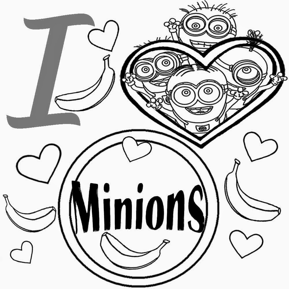 1000x1000 Minions Coloring Pages