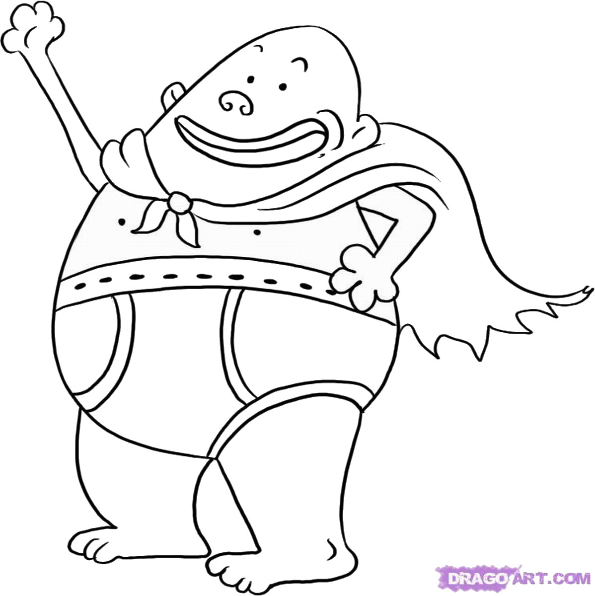 1198x1200 Captain Underpants Coloring Pages