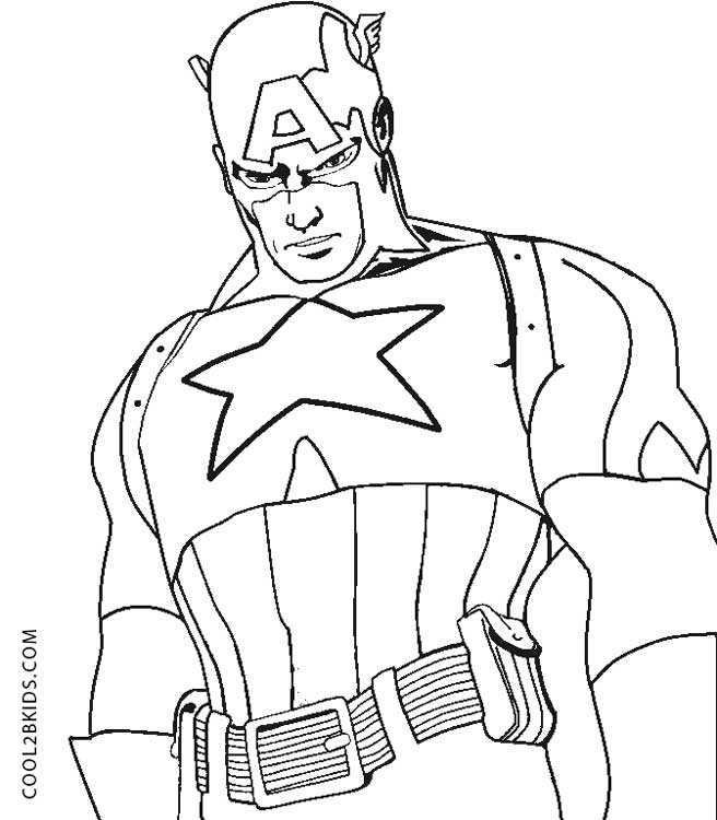 656x750 Free Printable Captain America Coloring Pages For Kids Cool2bkids