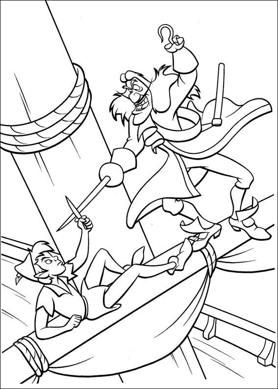 567x794 Captain Hook Fighting With Peter Pan Brats Captain