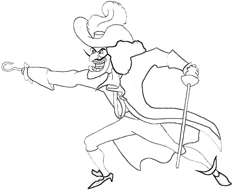 800x667 Captain Hook Coloring Pages Captain Hook Coloring Pages Big Pirate