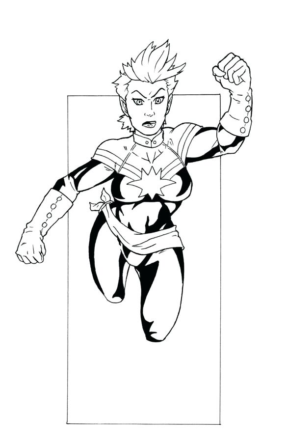 585x900 Marvel Captain America Coloring Pages
