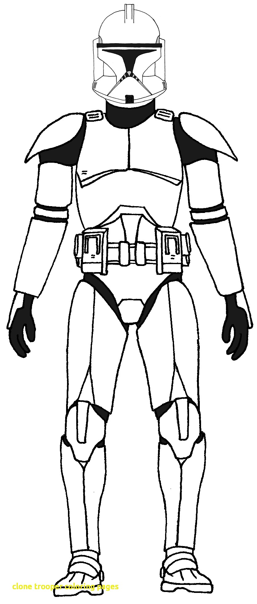 836x1960 Clone Trooper Coloring Pages