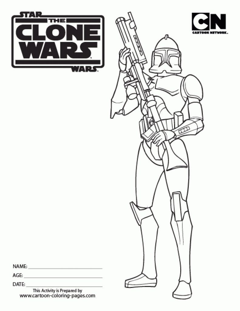 791x1024 Unbelievable Captain Rex Coloring Page Image Of Star Wars Clone