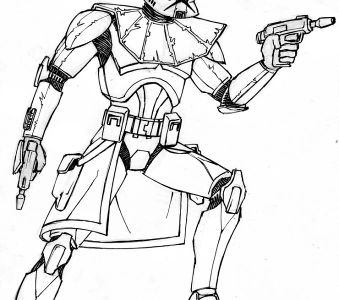678x600 Captain Rex Coloring Pages