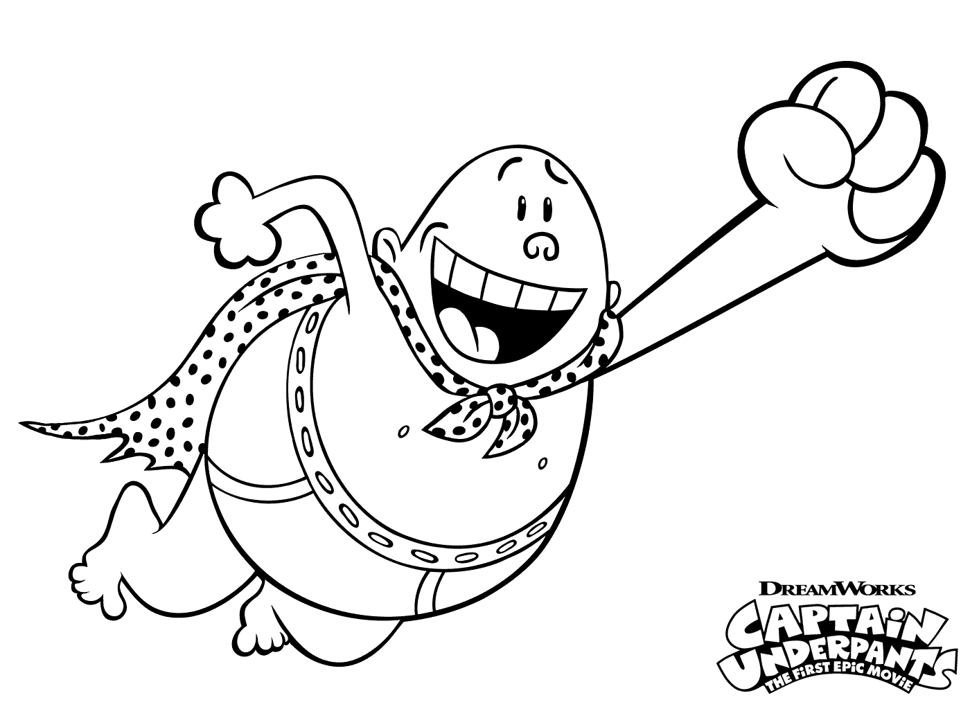 1400x1024 Dreamworks Captain Underpants Coloring Pages