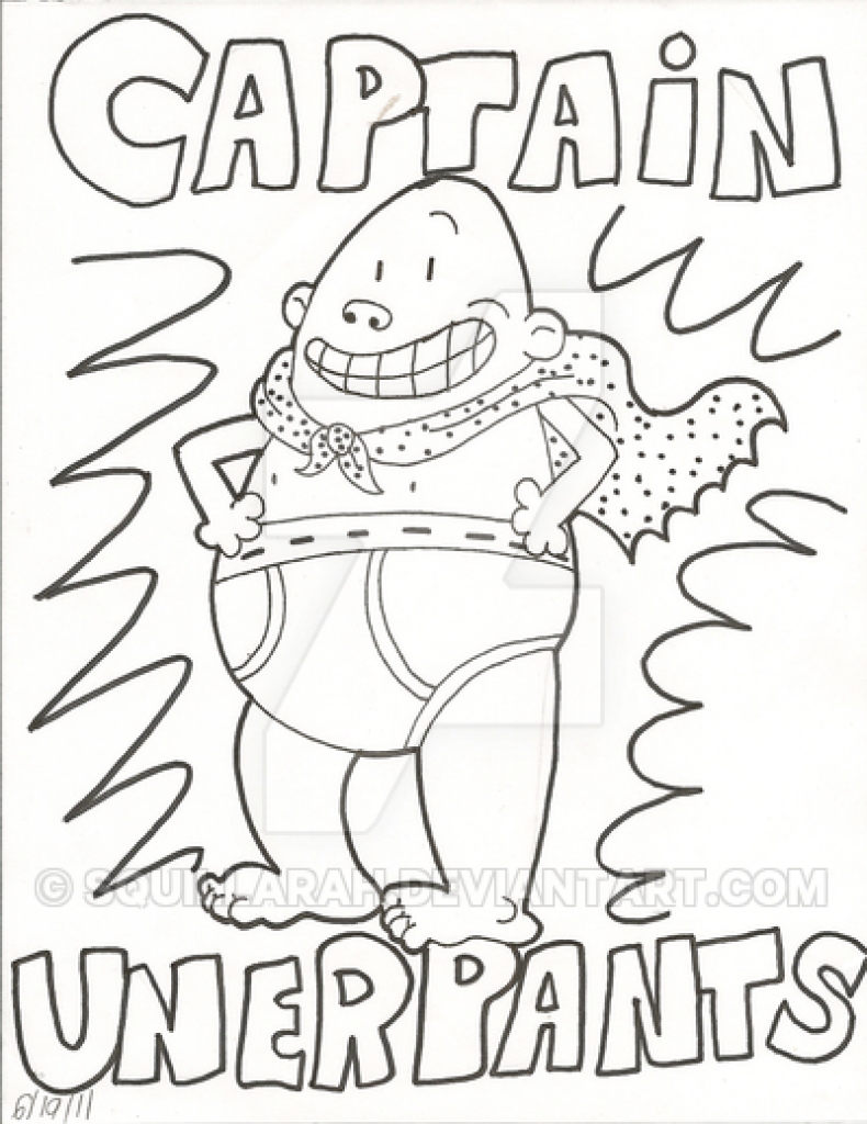 790x1024 Captain Underpants Coloring Pages Funycoloring Extraordinary